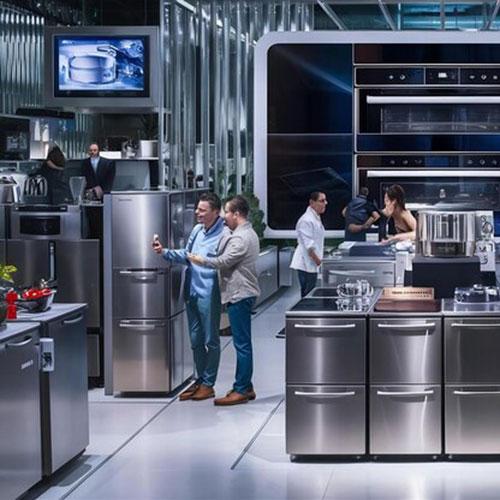 Chef working in modern kitchen